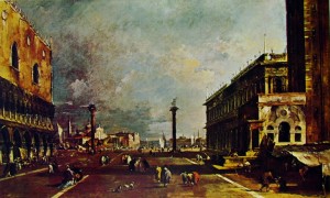 Francesco Guardi: La Piazzetta verso l'isola di san Giorgio